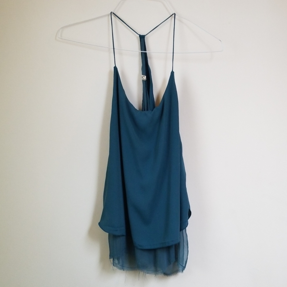 Turquoise Free People tank top